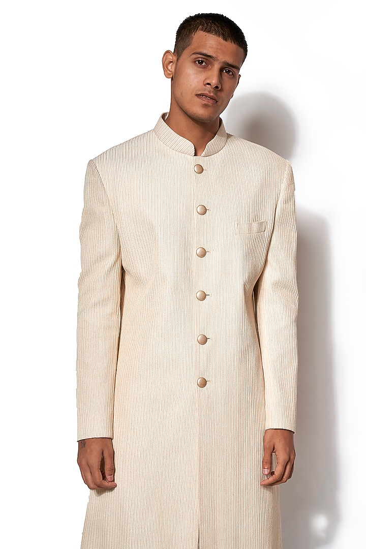 Ivory Pintuck Jacket With Pants by Amaare at Pernia's Pop Up Shop