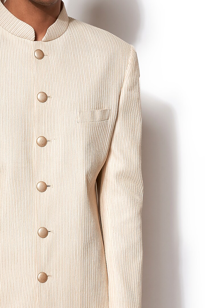 Ivory Pintuck Jacket With Pants by Amaare at Pernia's Pop Up Shop