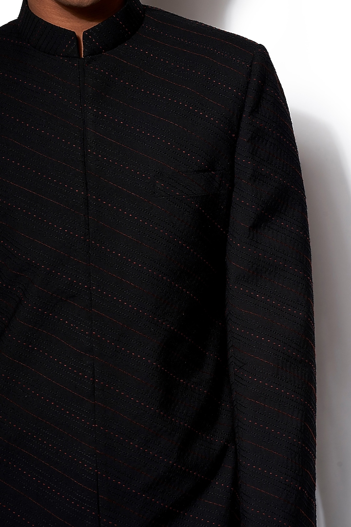 Black Tagai Jacket With Pants by Amaare at Pernia's Pop Up Shop