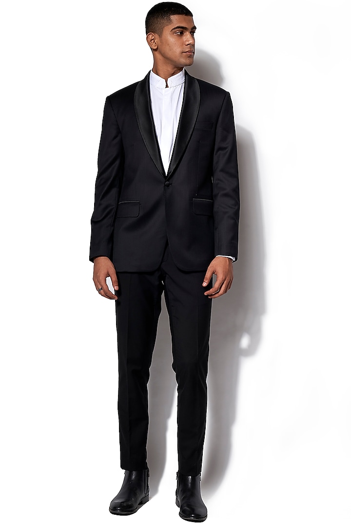Black Classic Tuxedo With Pants by Amaare