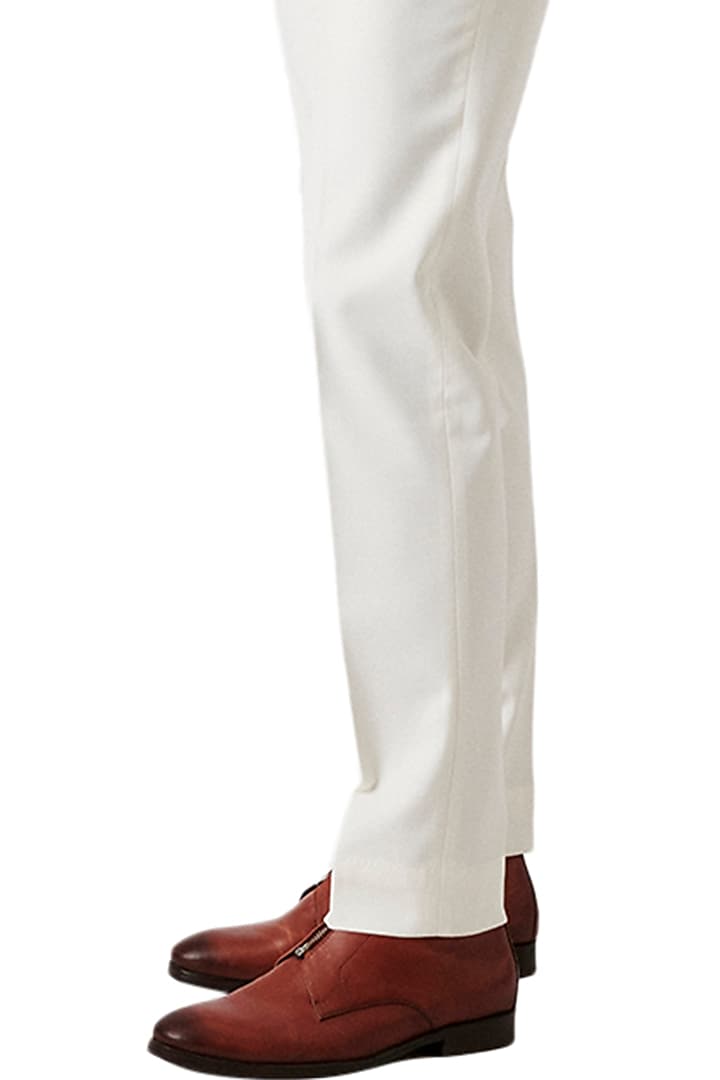 White Embroidered Tuxedo Set by Amaare at Pernia's Pop Up Shop