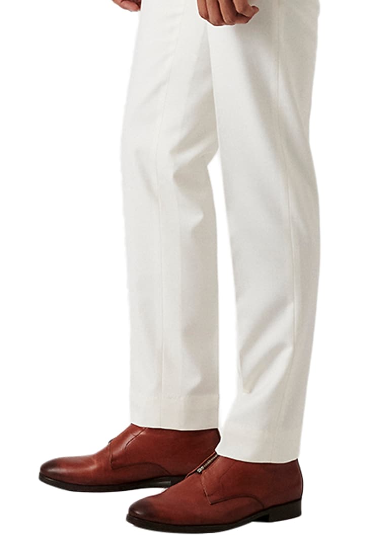 White Wool Embroidered Tuxedo Set by Amaare at Pernia's Pop Up Shop