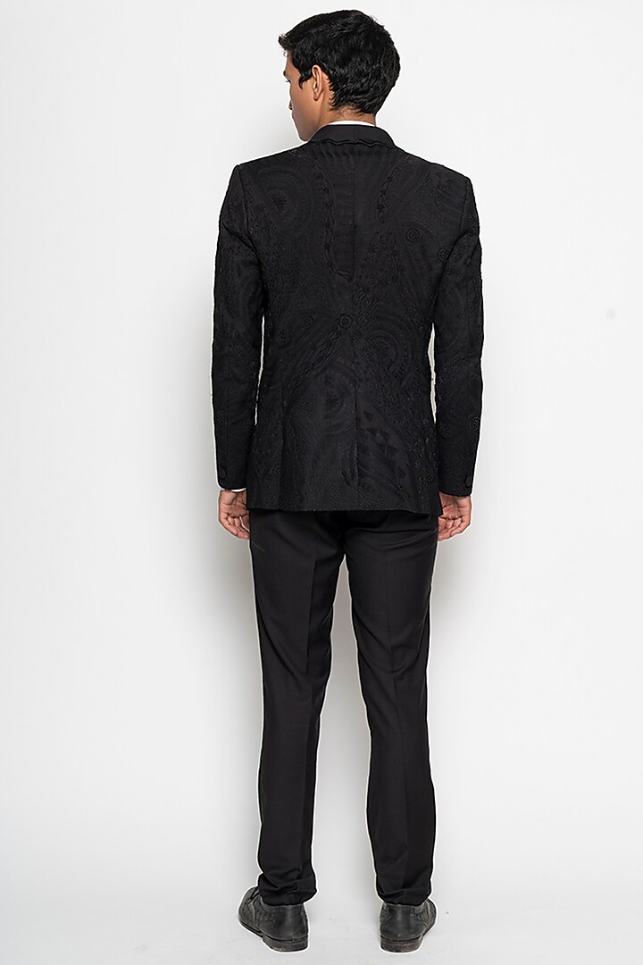 Black Mily Way Tuxedo Set by Amaare at Pernia's Pop Up Shop