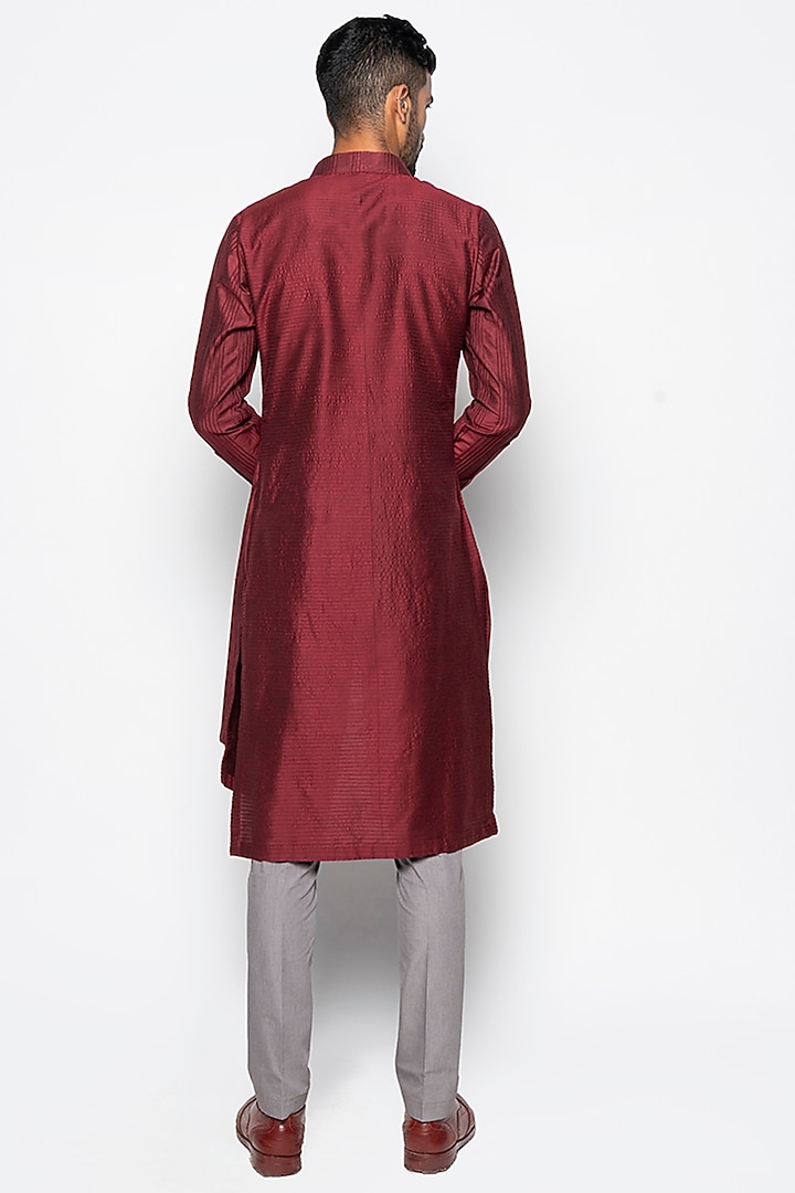 Wine Ariel Kurta Set by Amaare at Pernia's Pop Up Shop