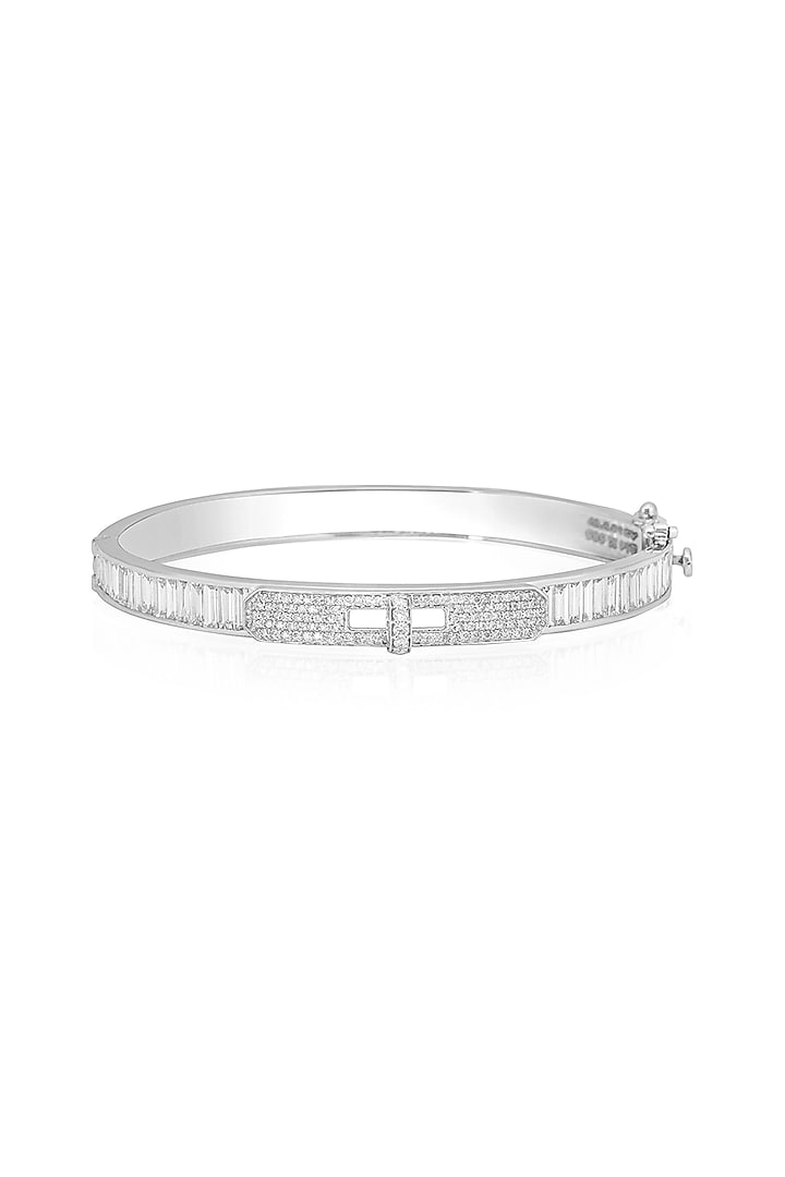 14kt White Gold Finish Diamond Bracelet by Amaris Jewels at Pernia's Pop Up Shop