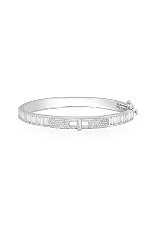 14kt White Gold Finish Diamond Bracelet by Amaris Jewels