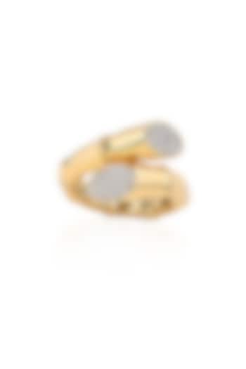14kt Yellow Gold Finish Diamond Ring by Amaris Jewels at Pernia's Pop Up Shop