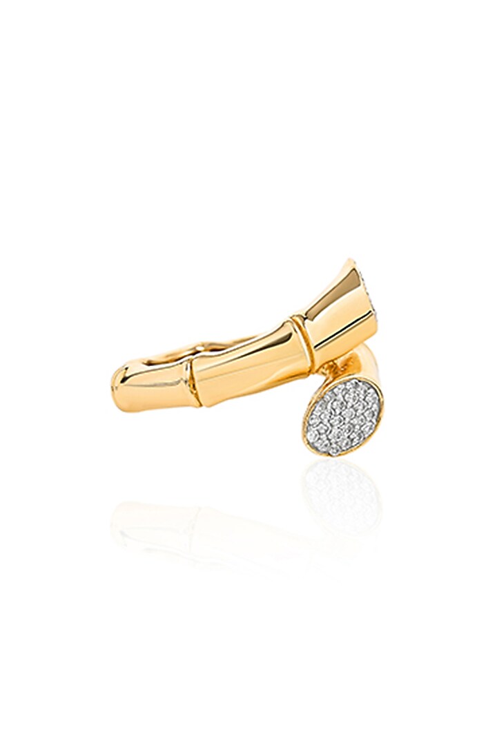 14kt Yellow Gold Finish Diamond Ring by Amaris Jewels at Pernia's Pop Up Shop
