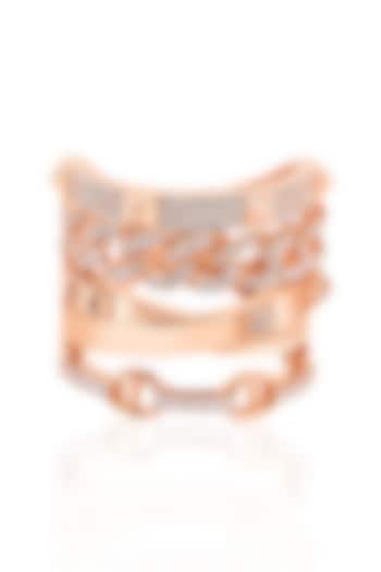 14kt Yellow Gold Finish Diamond Ring by Amaris Jewels at Pernia's Pop Up Shop