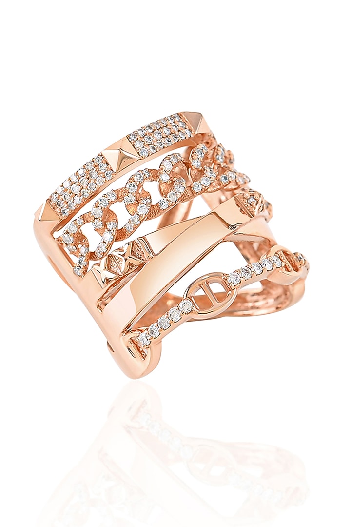 14kt Yellow Gold Finish Diamond Ring by Amaris Jewels at Pernia's Pop Up Shop
