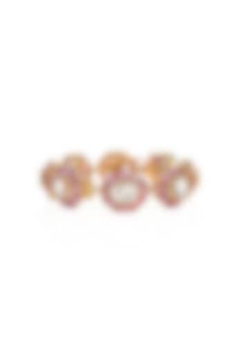 14kt Yellow Gold Finish Diamond & Ruby Bracelet by Amaris Jewels at Pernia's Pop Up Shop