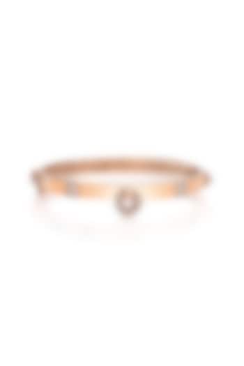 14kt Rose Gold Finish Diamond Hardware Bracelet by Amaris Jewels at Pernia's Pop Up Shop