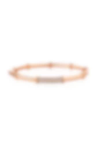 14kt Yellow Gold Finish Diamond Petite Bracelet by Amaris Jewels at Pernia's Pop Up Shop
