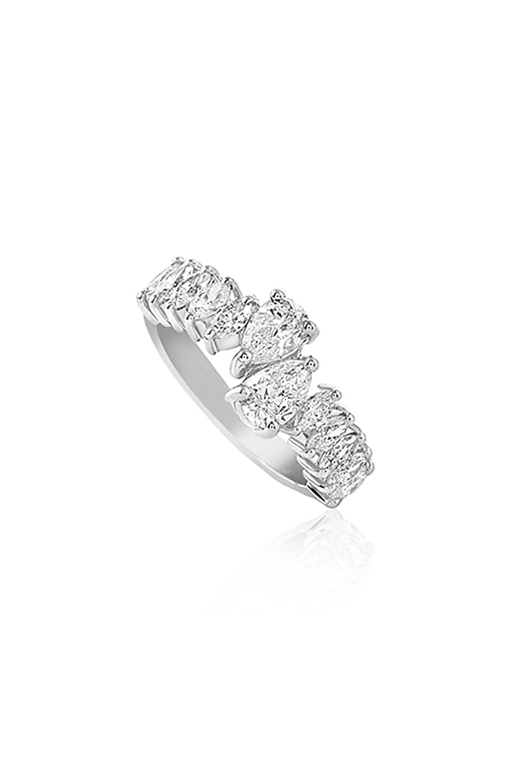 14kt White Gold Finish Diamond Ring by Amaris Jewels at Pernia's Pop Up Shop