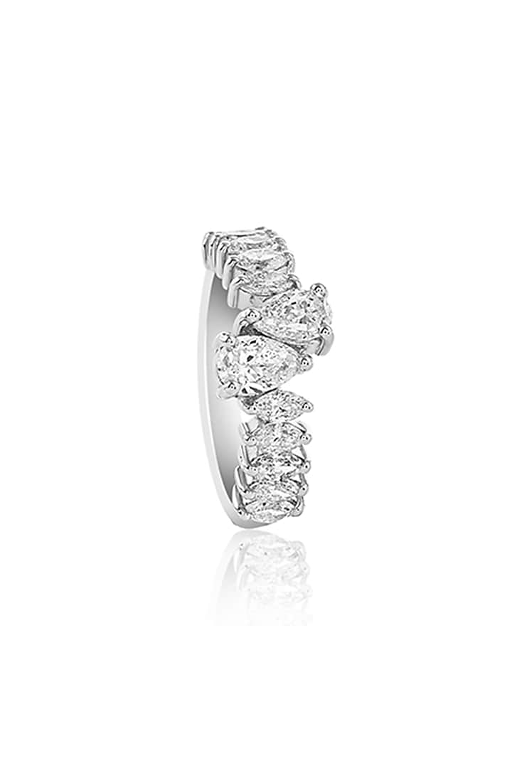 14kt White Gold Finish Diamond Ring by Amaris Jewels at Pernia's Pop Up Shop