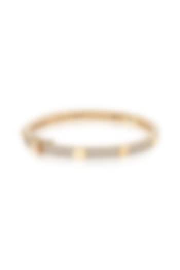 14kt Yellow Gold Finish Diamond Bracelet by Amaris Jewels at Pernia's Pop Up Shop