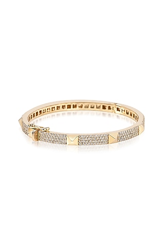14kt Yellow Gold Finish Diamond Bracelet by Amaris Jewels