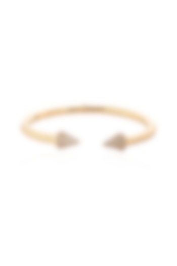 14kt Yellow Gold Finish Diamond Hardware Neo Bracelet by Amaris Jewels at Pernia's Pop Up Shop