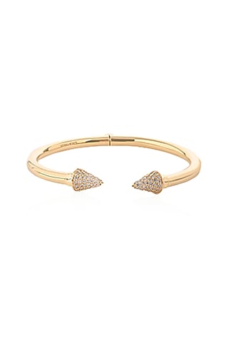 14kt Yellow Gold Finish Diamond Hardware Neo Bracelet by Amaris Jewels