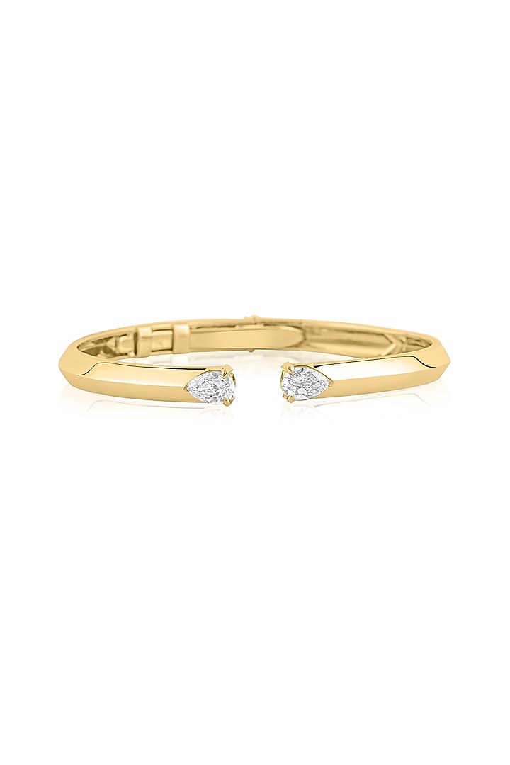 14kt Yellow Gold Finish Diamond Bracelet by Amaris Jewels at Pernia's Pop Up Shop
