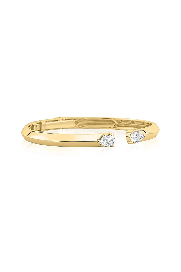 14kt Yellow Gold Finish Diamond Bracelet by Amaris Jewels at Pernia's Pop Up Shop