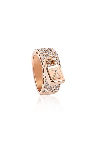 14kt Yellow Gold Finish Diamond Ring by Amaris Jewels