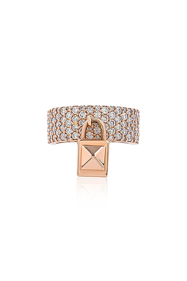 14kt Yellow Gold Finish Diamond Ring by Amaris Jewels at Pernia's Pop Up Shop