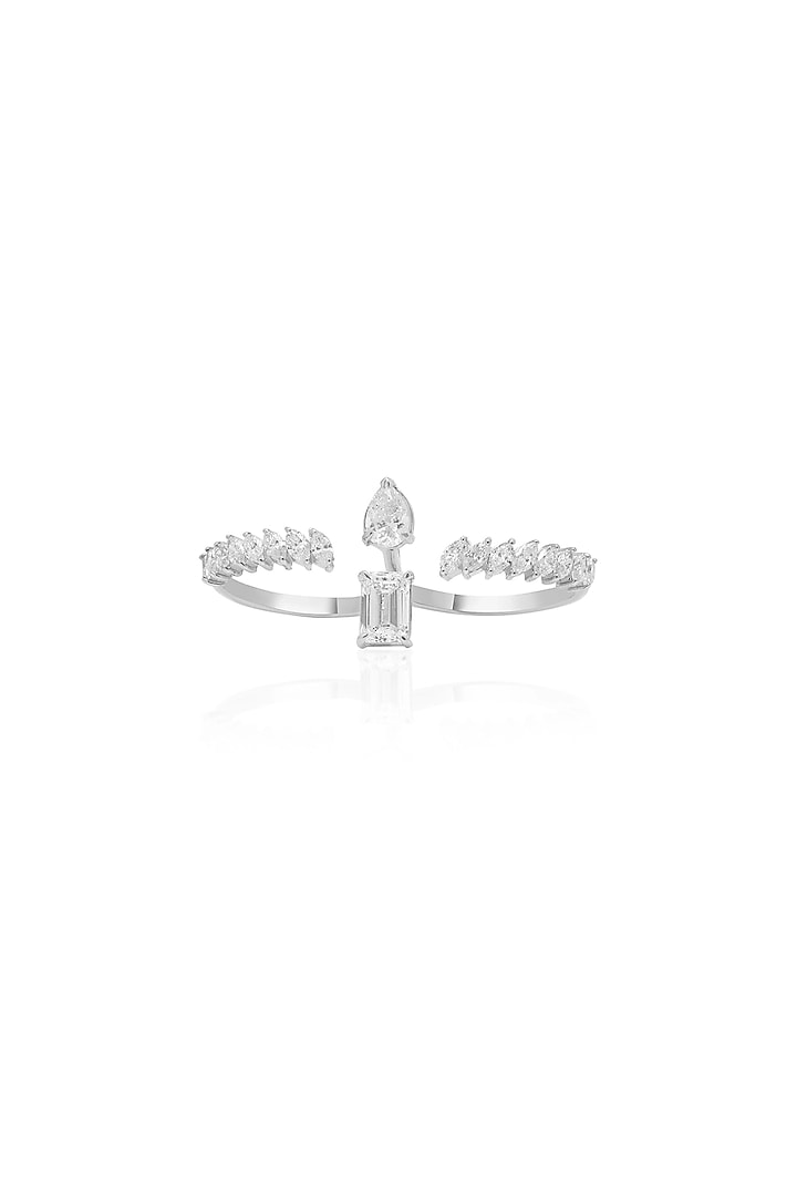 14kt White Gold Finish Diamond Ring by Amaris Jewels at Pernia's Pop Up Shop
