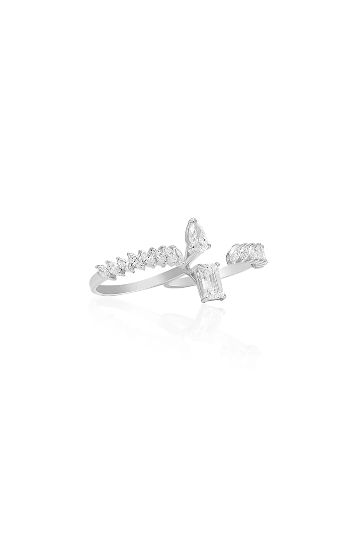 14kt White Gold Finish Diamond Ring by Amaris Jewels at Pernia's Pop Up Shop