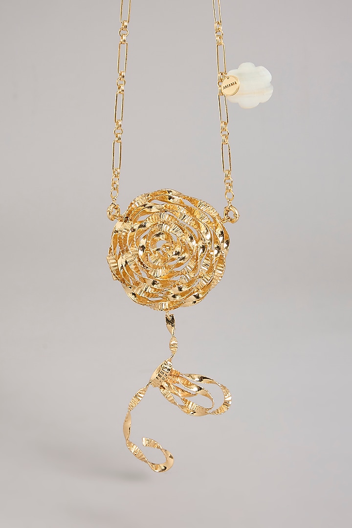 Gold Brass Sling Bag by AMAMA at Pernia's Pop Up Shop