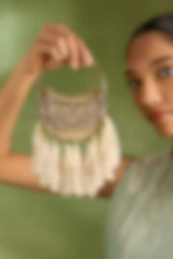 Gold Brass Mini Bag by AMAMA at Pernia's Pop Up Shop