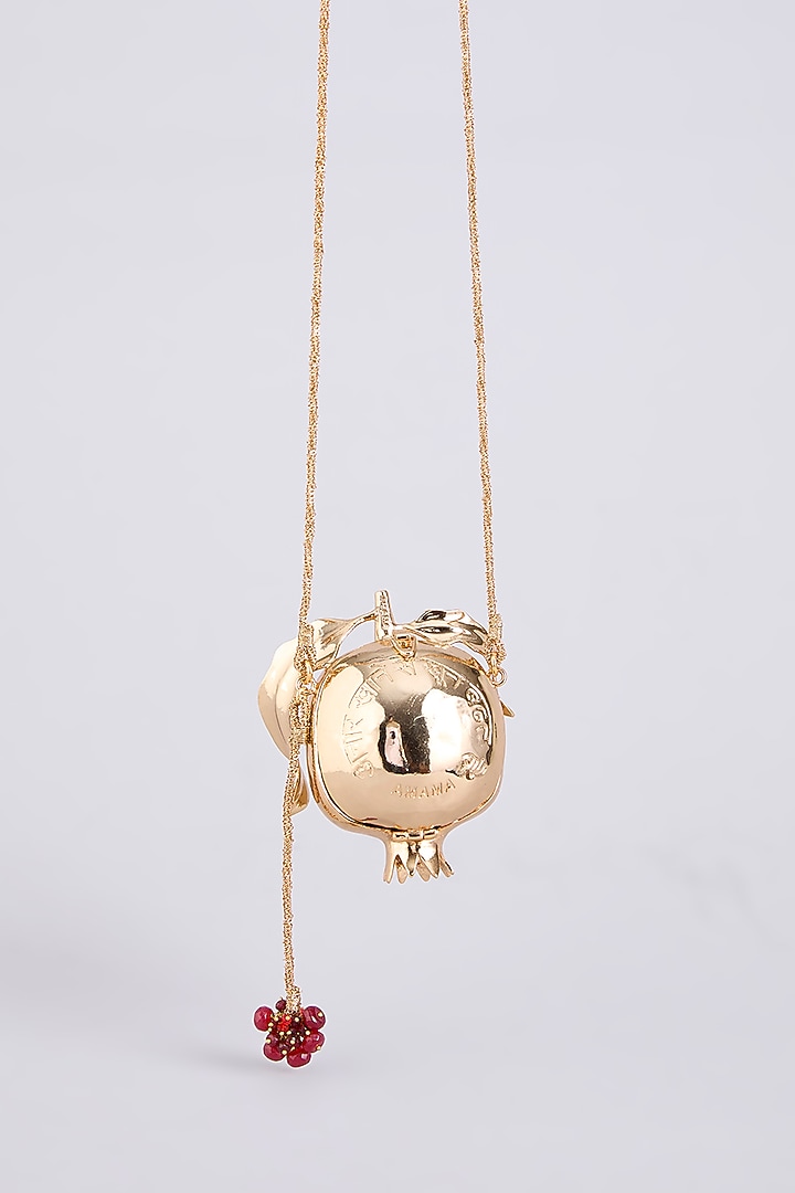 Gold Brass Bag by AMAMA at Pernia's Pop Up Shop
