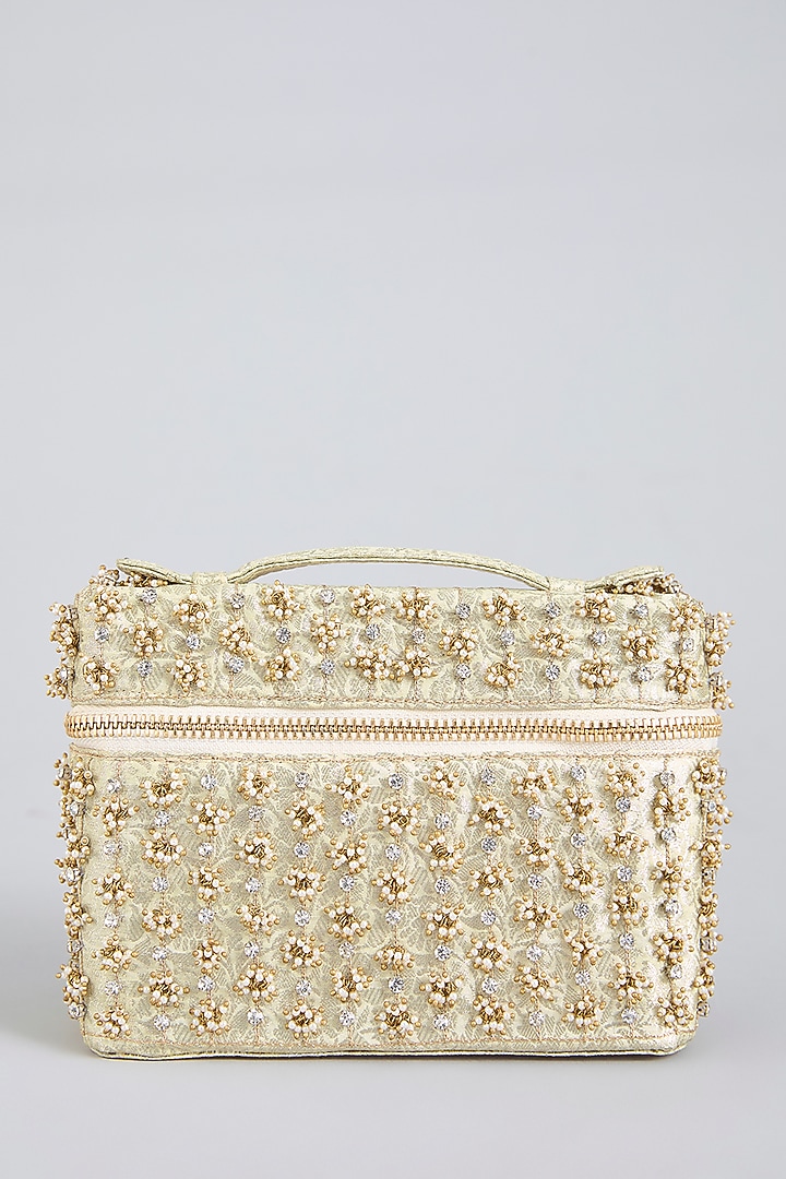 Ivory Brass Clutch by AMAMA at Pernia's Pop Up Shop