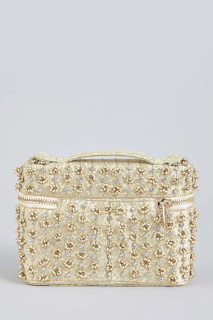 Ivory Brass Clutch by AMAMA at Pernia's Pop Up Shop