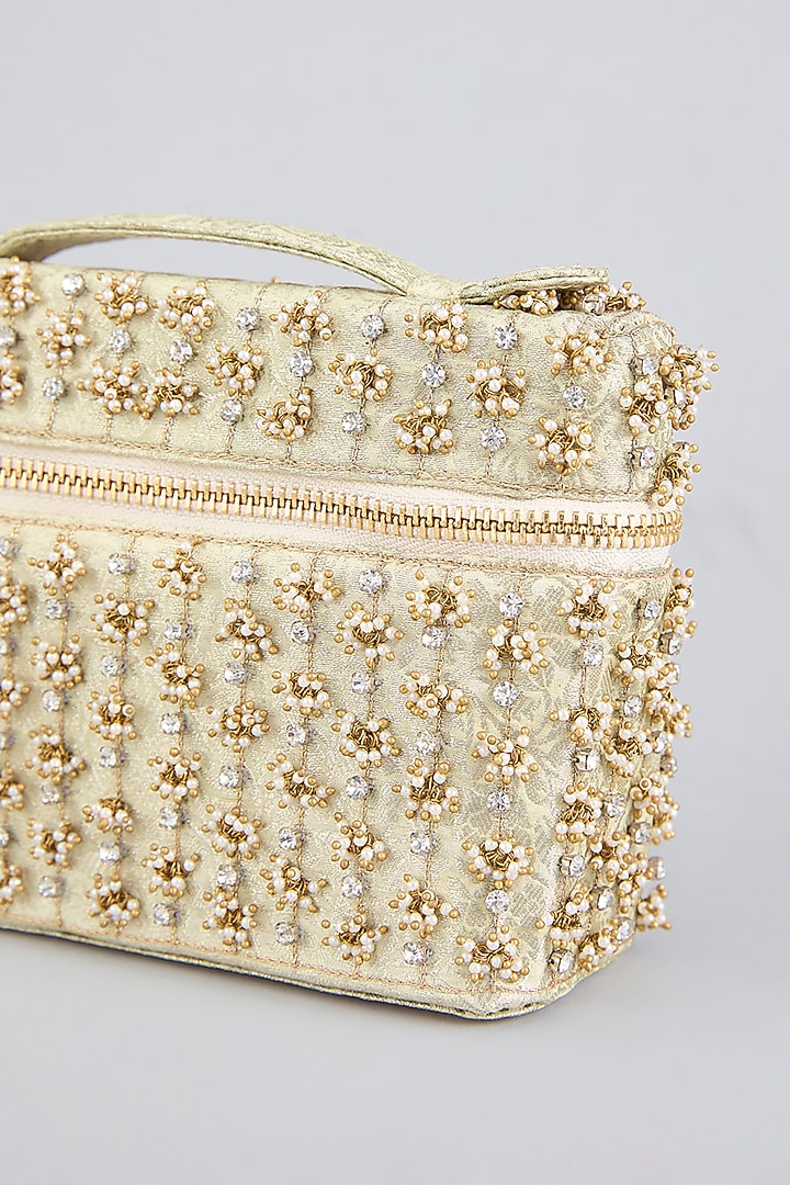 Ivory Brass Clutch by AMAMA at Pernia's Pop Up Shop