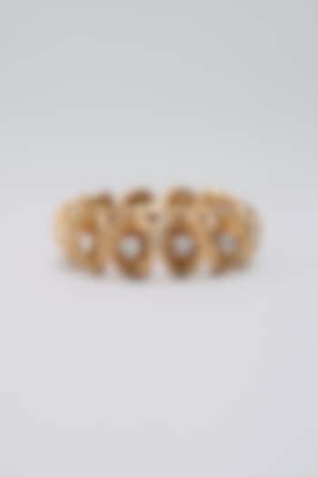 Gold Finish Pearl Bangle by AMAMA at Pernia's Pop Up Shop