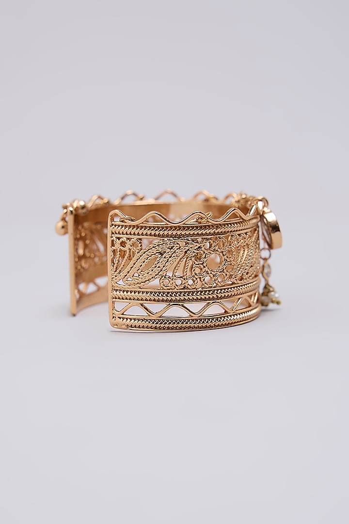 Gold Finish Bangle by AMAMA at Pernia's Pop Up Shop