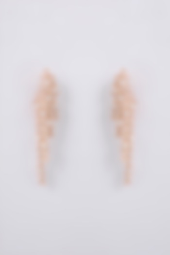 Gold Finish Kundan Polki Dangler Earrings by AMAMA at Pernia's Pop Up Shop