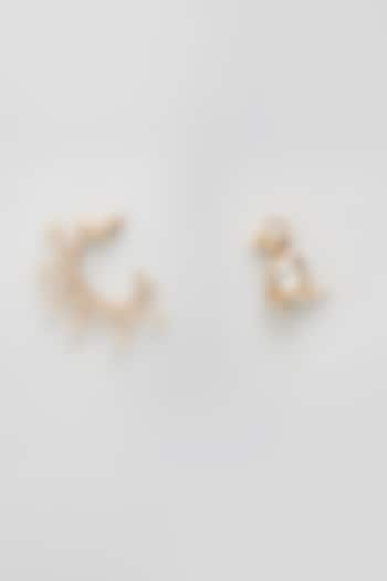 Gold Finish Dangler Earrings by AMAMA at Pernia's Pop Up Shop