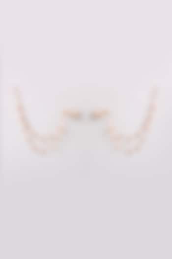 Gold Finish Brass Earchains by AMAMA at Pernia's Pop Up Shop