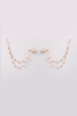 Gold Finish Brass Earchains by AMAMA