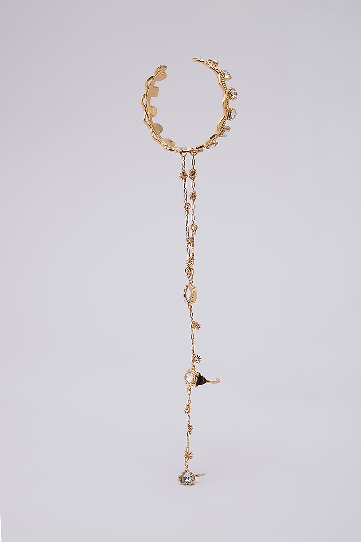 Gold Finish Hathphool by AMAMA at Pernia's Pop Up Shop