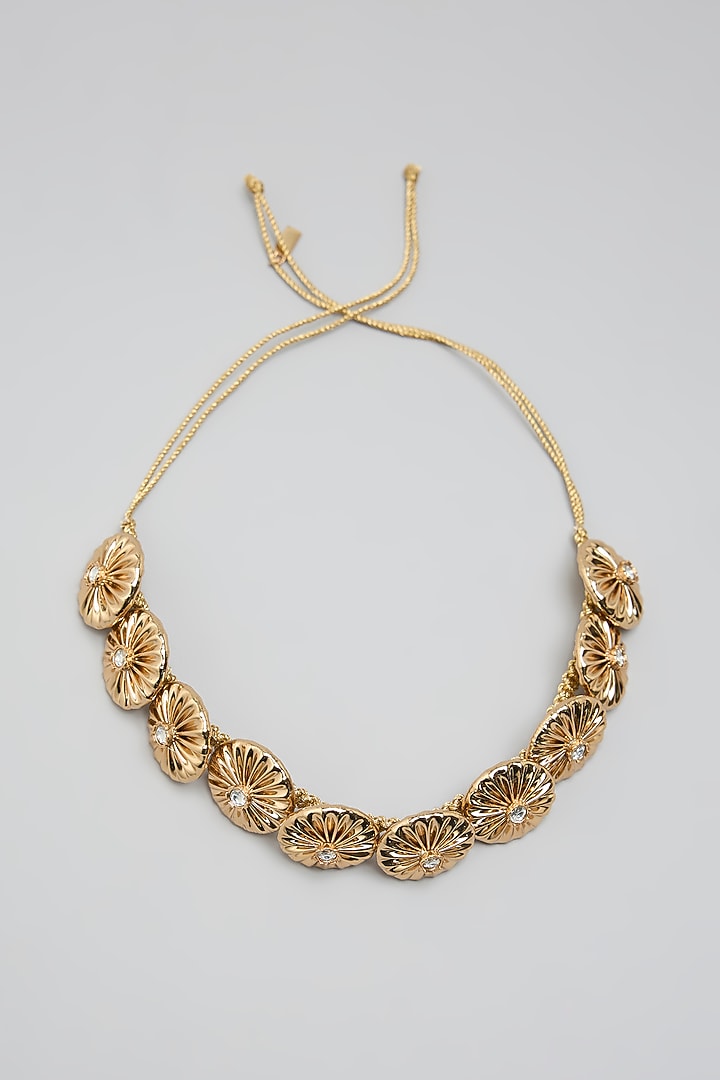 Gold Finish Brass Hair Accessory by AMAMA at Pernia's Pop Up Shop