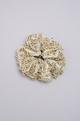 Silver Finish Hair Accessory by AMAMA