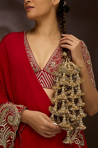 Gold Finish Hair Accessory by AMAMA
