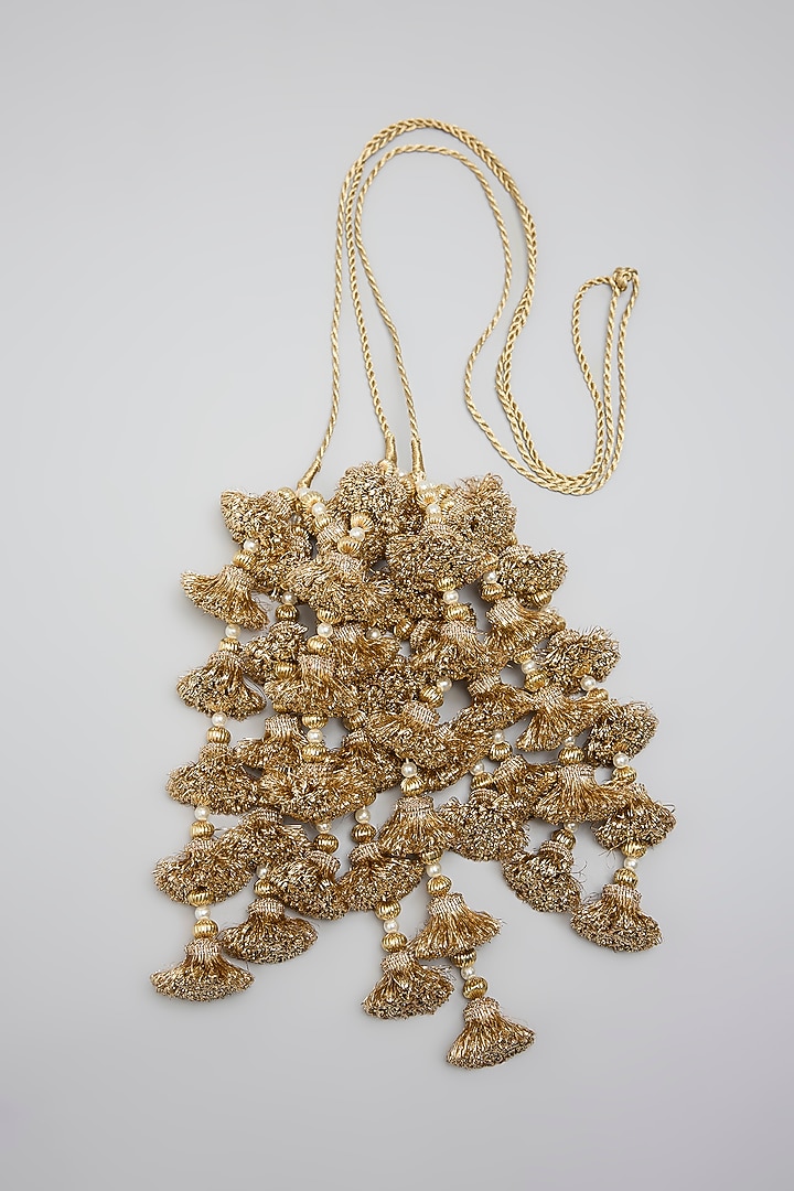 Gold Finish Hair Accessory by AMAMA at Pernia's Pop Up Shop