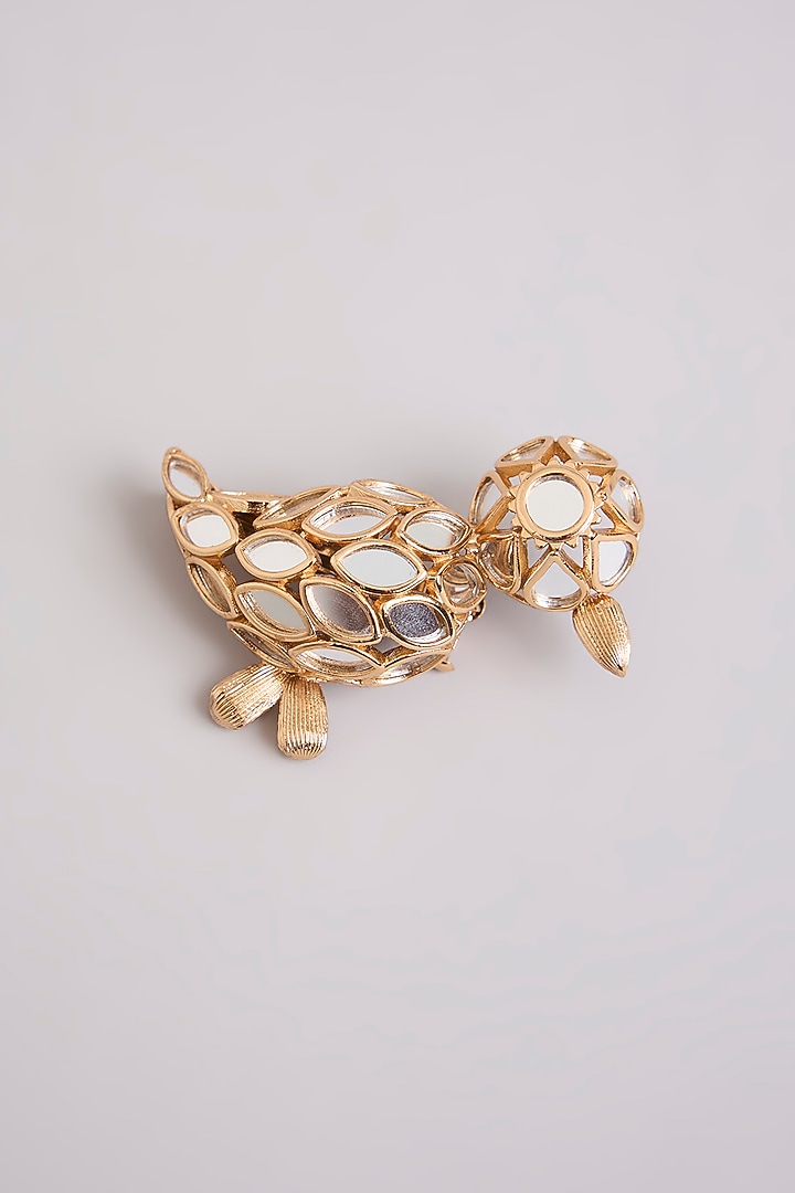 Gold Finish Mirror Hair Accessory by AMAMA at Pernia's Pop Up Shop