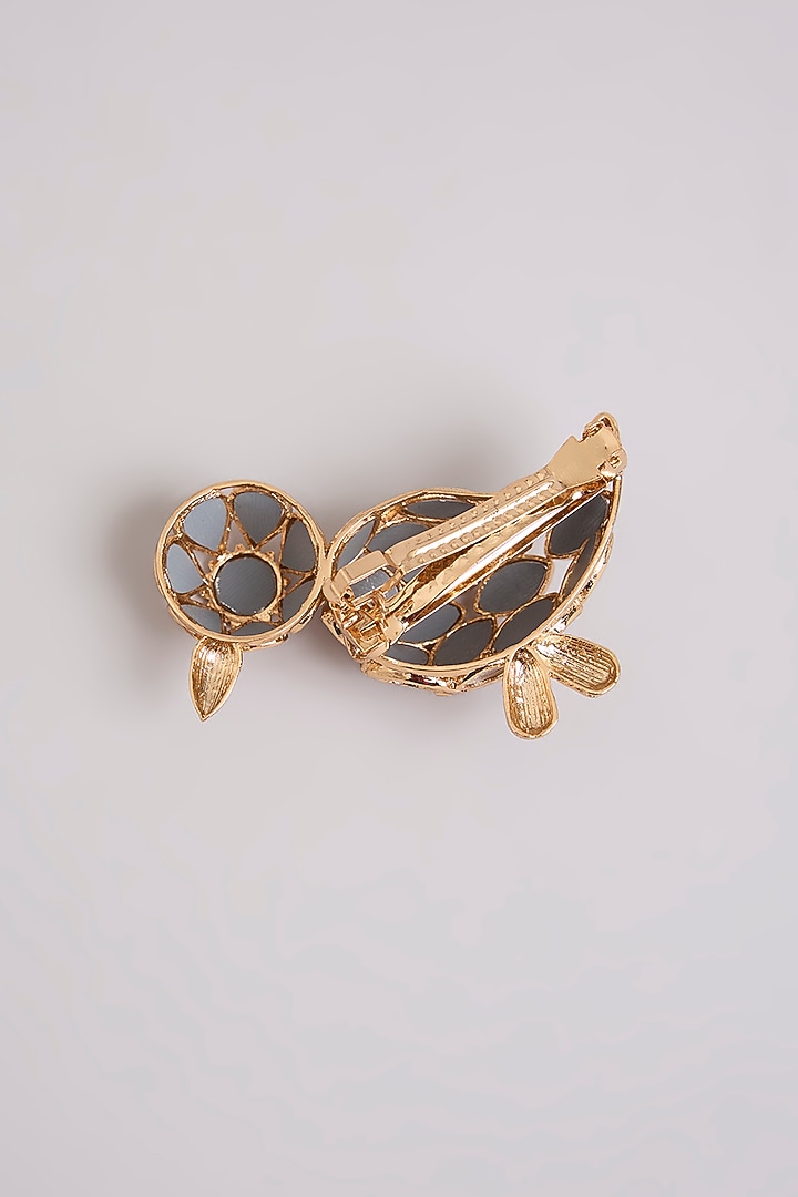 Gold Finish Mirror Hair Accessory by AMAMA at Pernia's Pop Up Shop