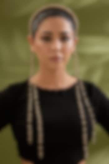 Gold Finish Brass Adjustable Hair Accessory by AMAMA at Pernia's Pop Up Shop