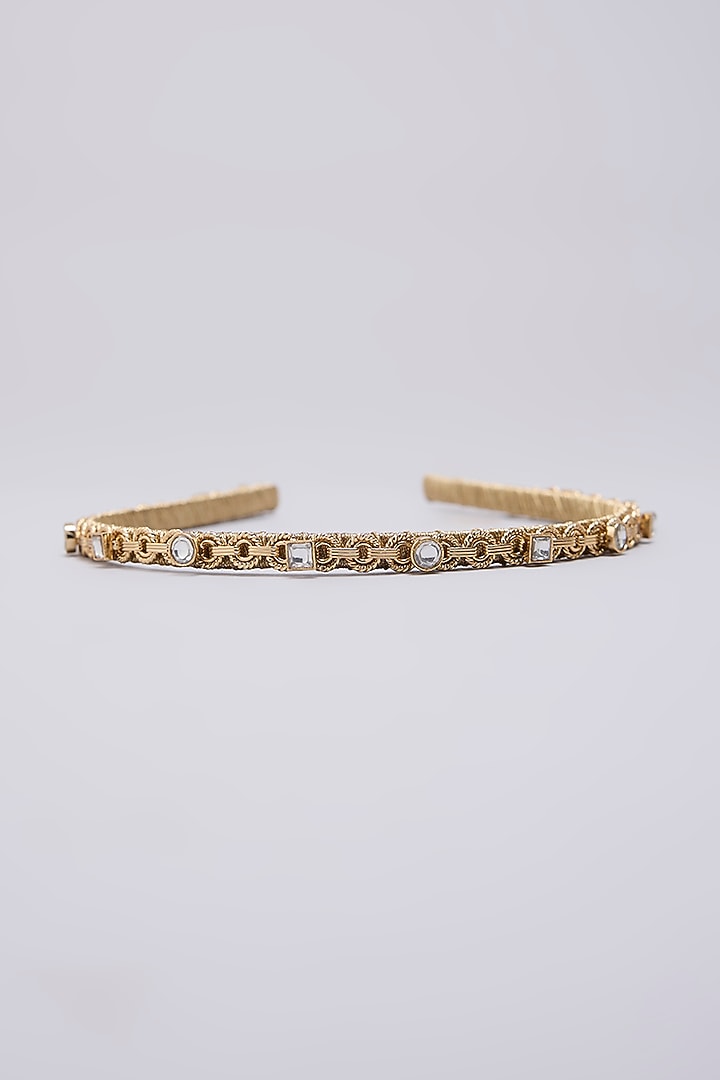 Gold Finish Hair Accessory by AMAMA at Pernia's Pop Up Shop